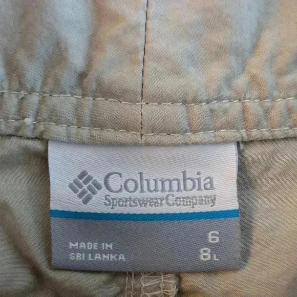 NWOT Columbia Women's Cargo Short Color Beige SZ 6 Casual Trendy Pants - Picture 4 of 5
